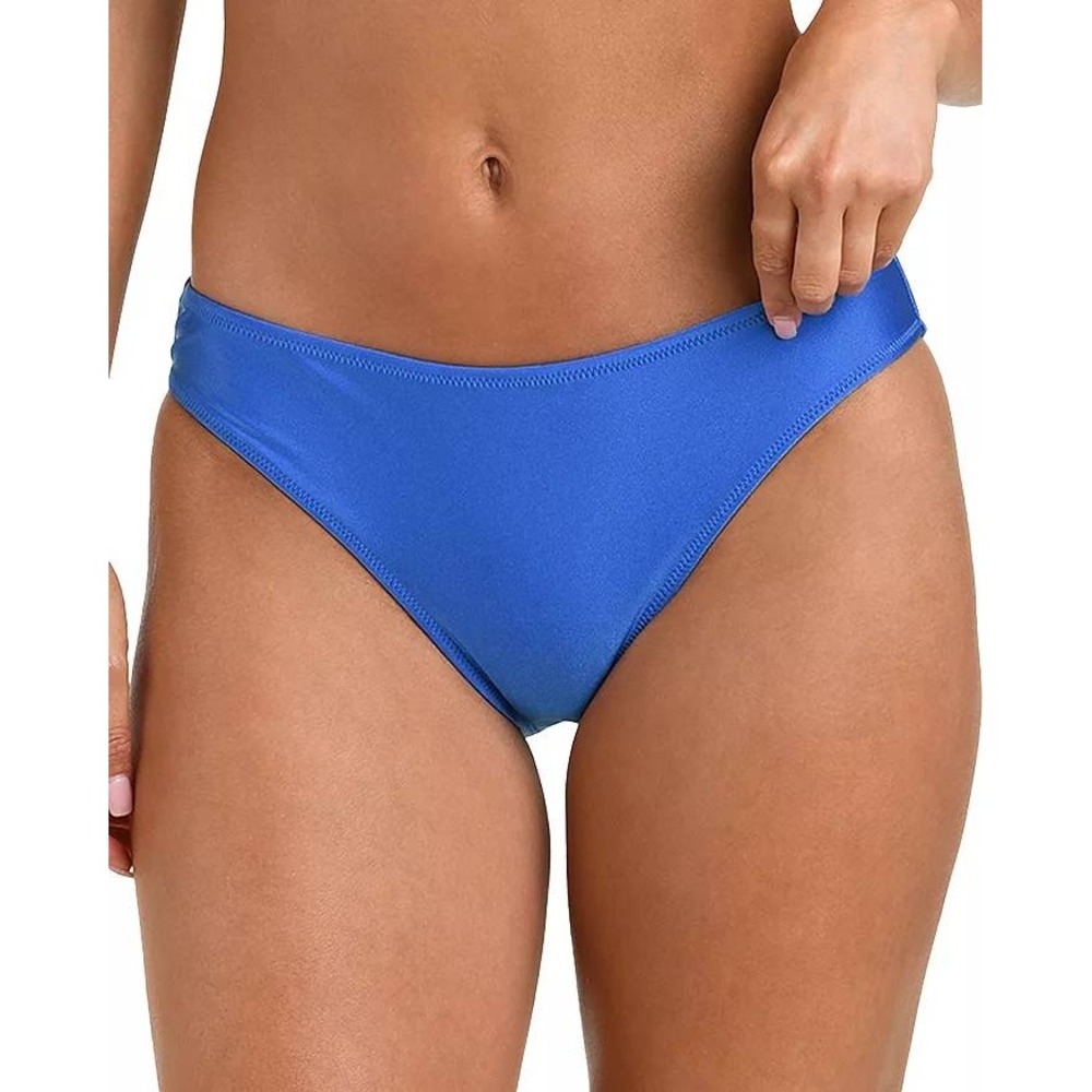 NWT L'AGENCE Nicole Shimmer Classic Bikini Bottom in Monaco Blue Size XL‎